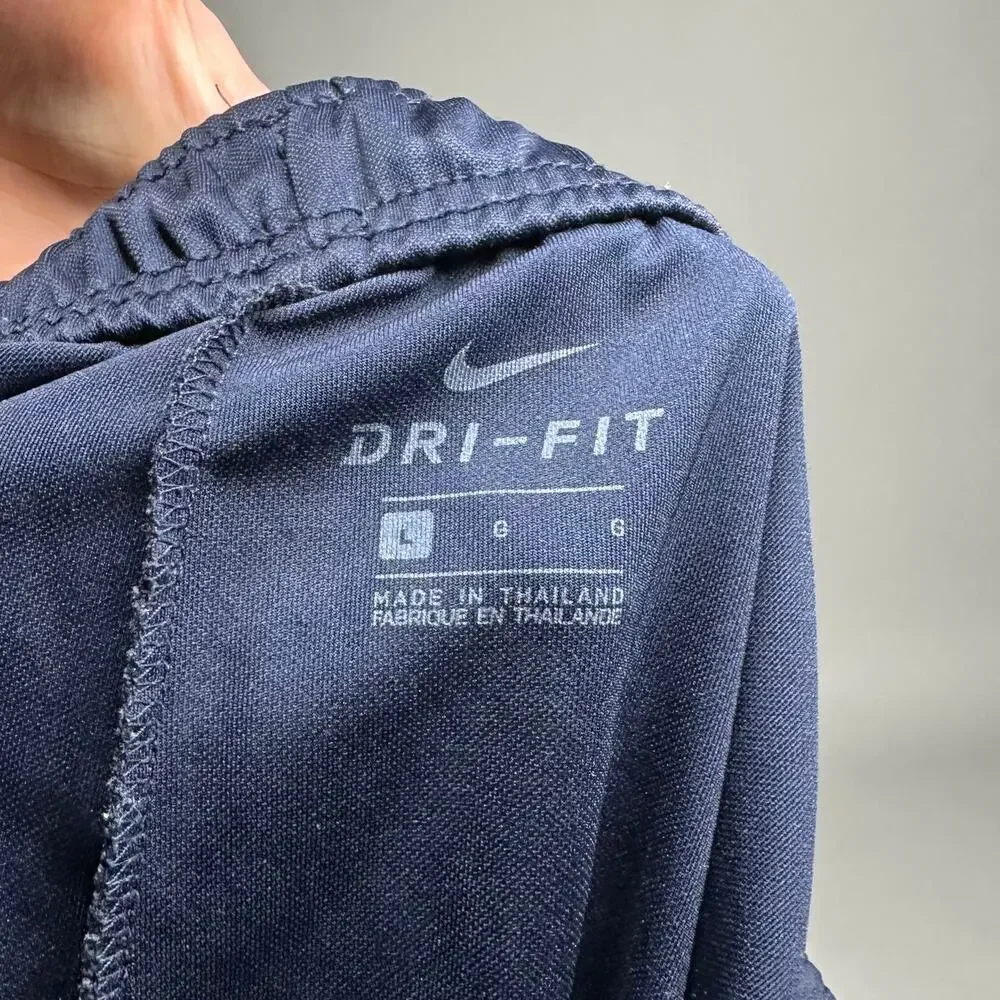 Vintage Y2K Nike Sweatpants Mens L Relaxed Fit Navy Blue Polyester Subtle Swoosh